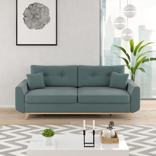 Foto von VitaliSpa Sofa Sidney, Schlafcouch, Blau, 230 cm