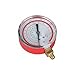 Dayton Gauge, 2-3/4 in Dia, High Side, Red, 800 psi