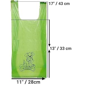 Mr. Peanut’s XL Pooper Scooper Sized 13X11″ Recycled Waste Poop Bags Made From Plants – 160 Count