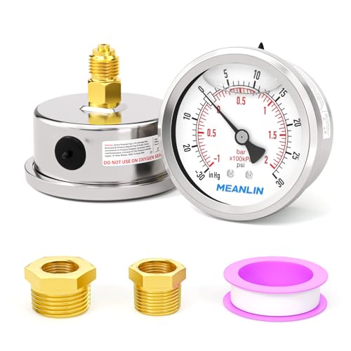 Manomètre sous vide contre les vibrations de pression 30 psi
