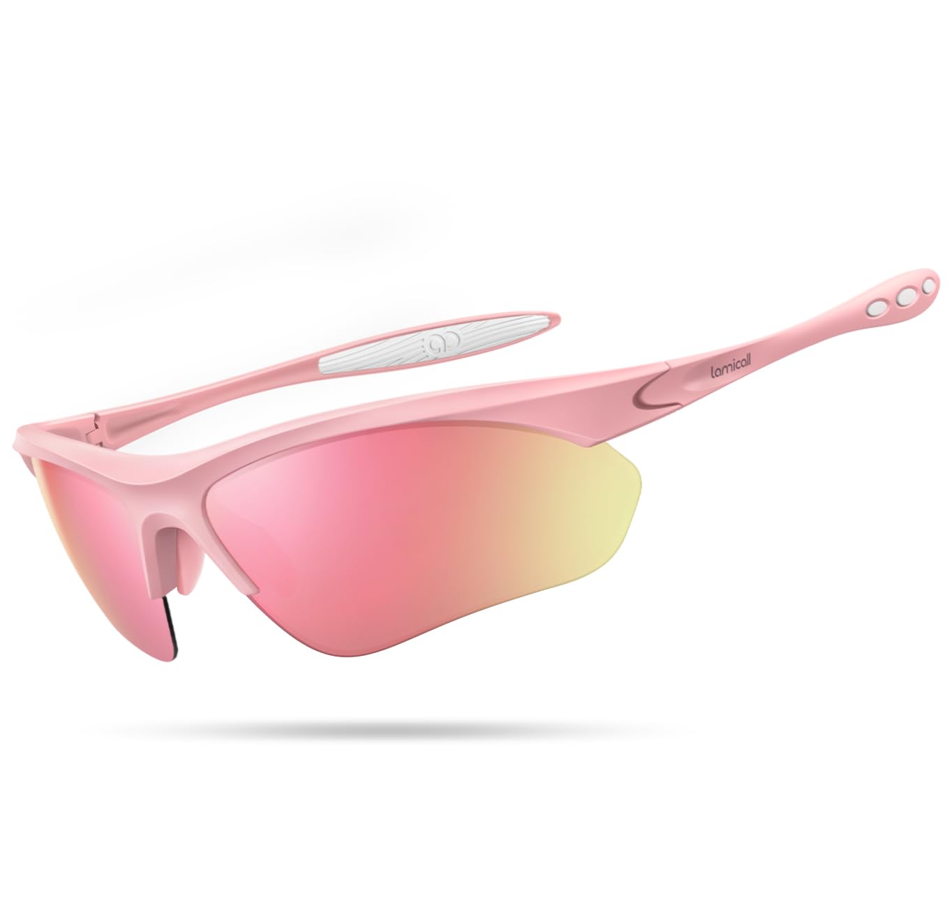 Lamicall 2026 polaryzacyjne sportowe okulary przeciwsłoneczne dla mężczyzn i kobiet, 22 g, ultralekkie, okulary ochronne UV400 do jazdy na rowerze, biegania, golfa, wędrówek, jazdy na nartach z ramą