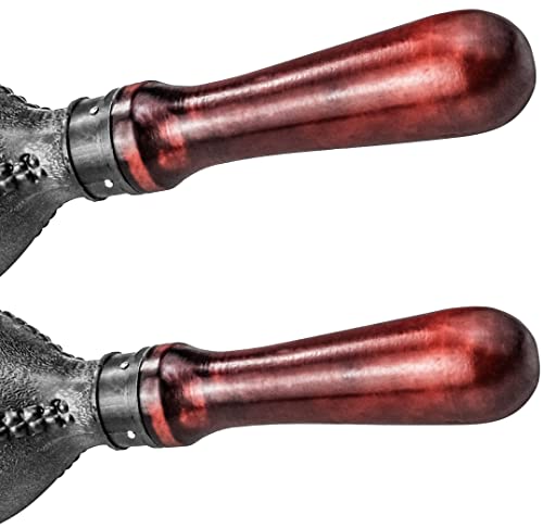 Heatoe 1 Pair Black Wood Handle Maracas, Sand Hammer Percussion Instrument Shakers Rattles For Beginners And Professionals #TOP3