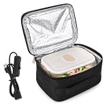 YUMILI Lunch Bag Forno Portatile, Scaldavivande Lunch Box, Ricarica USB Portatile Microonde Fodera in Pellicola di Alluminio Lunch Box Riscaldato con 2 Metodi di Riscaldamento
