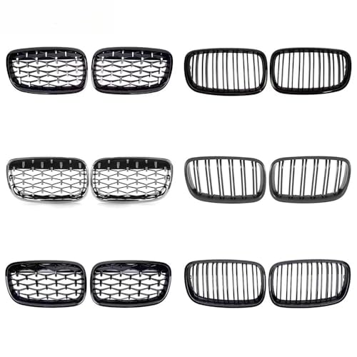 Grille avant noire style diamant compatible X5 E70 X6 E71 2007-2014