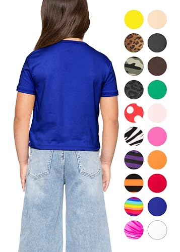 Image of Girls Long Sleeve Shirts | Soft Crew Neck Top | Short Sleeve | Long Sleeve Shirt Girls Size 2T - 16