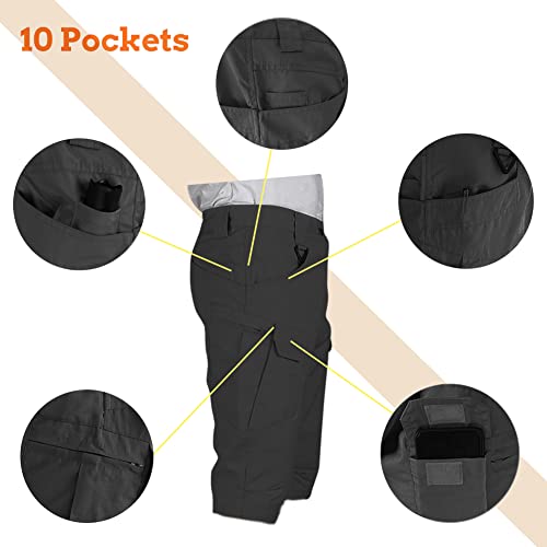 HYCOPROT Men's Tactical Cargo Shorts Waterproof Lightweight Work Short Quick Dry Military Multi Pockets Ripstop for Hiking2