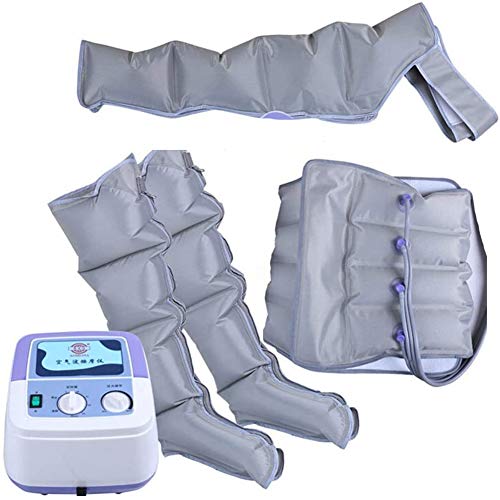 Masajeador de compresión de Aire para Cintura, piernas, pantorrillas y Brazos. Relaja la circulación sanguínea. 3 Modos de temporización. Rehabilitación, Fisioterapia y Drenaje linfático.