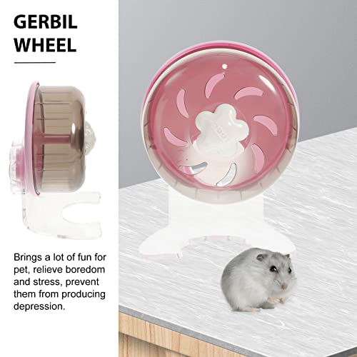 POPETPOP Roda De Hamster Silenciosa Roda De Corrida Suporte Ajustável Silencioso Roda De Exercício P