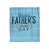 Clicitina Verdickte Decke Büro-Napping-Decke Bedruckter Vatertags-Flanell-Klimaanlage-Schlafdecke tk608 (Blue, One Size)