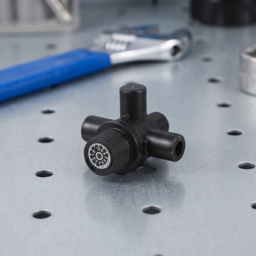 Válvula de flujo de aire ajustable de reemplazo para dispositivo de bienestar y máquina de masaje corporal, válvula de tres vías de plástico negro, accesorio portátil para spa y terapia en el hogar miniatura 7