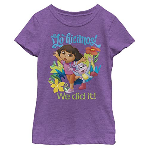 Nickelodeon Dora The Explorer Lo Hicimos Girls Short Sleeve Tee Shirt