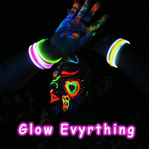 Depvision Glow in the Dark UV Face and Body Paint 6*10ml Neon Blacklight 0.34oz Reactive Fluorescent for Christmas Halloween Party Non-toxic - Image 5