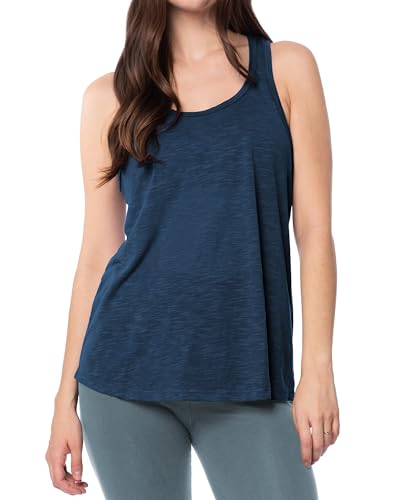 Image of Sexy Basics Women's Everyday Flowy Burnout Slub Racer Back Tanks | Active Workout Tops | Multi Packs & Colors