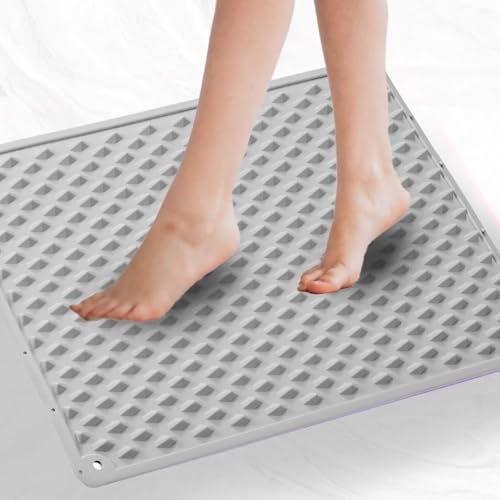 Portable Feet Acupressure Mat, Silicone Reflexology Pad, Moderate Hardness Pressure