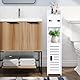 powerking Toilettenpapierhalter-Stand mit Stangen, Kleiner Badezimmer-Aufbewahrungsschrank mit Türen und Regalen, schlanker Aufbewahrungsschrank für Badezimmer-kleine Räume Eckboden