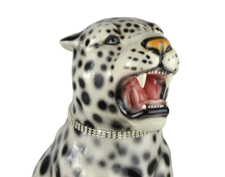 Estatua de Pantera Cerámica Pintada a Mano de 22 Pulgadas miniatura 2