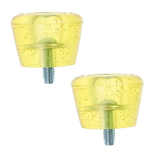 Vaguelly 1 Set Roller Skates Brake Mats Transparent Braking Blocks for Inline Skating Accessories Easy to Install Enhance Stop Stability and Noise Reduction