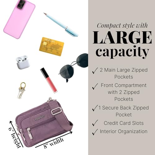 Image of Baggallini Triple Zip Bagg JAV Cross Body