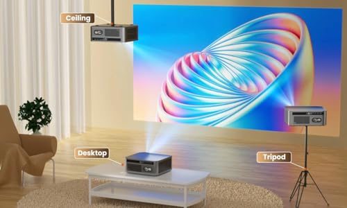 Image of (4K HDR10 /HLG, 2500 ANSI & HDMI ARC) TOPTRO Q12 Max Pro Projector 4K Ultra HD True Support, 1080p Native, Auto Focus Auto Keystone, Optical Audio Out, YouTube Hotstar Prime, Android 11 2GB RAM 32GB