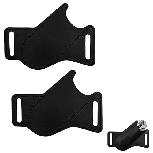 LONGHAO 2 pcs Gaine de Couteau,Etui a Couteau Pliant,Étui à Couteau pour Ceinture,Graine de Couteau Étui à Couteau,Gaine de Couteau,pour Couteau Pliant Petit Couteau...