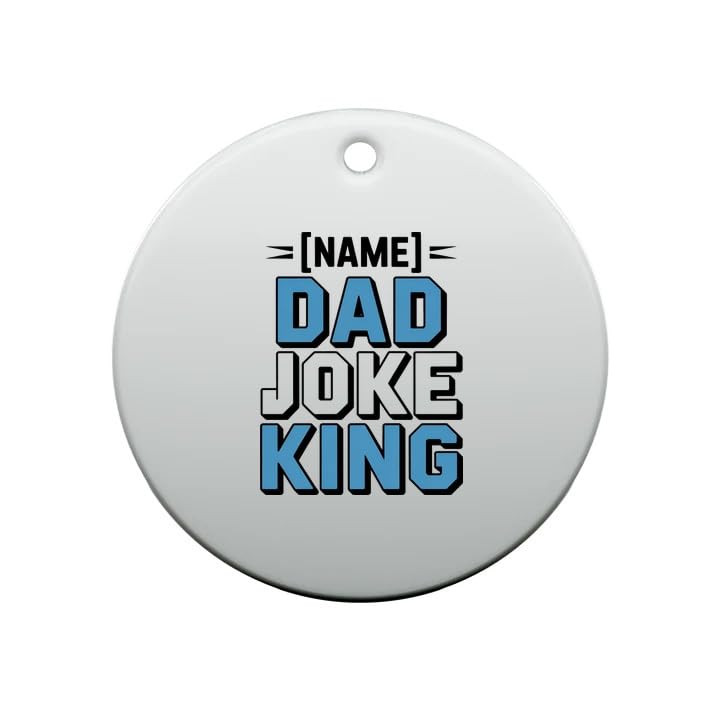 Fun Relationship Ornament with Name Bond Strength Together Team Partners DAD Joke King Custom Name DAD Joke