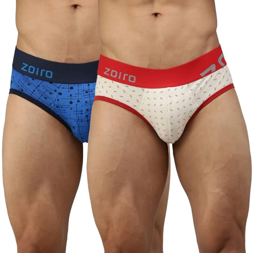 Image of Zoiro Men's Brief | Soft Band | Soft No-Marks Elastic | Breathable Innerwear | Pack of 1 | Color May Vary
