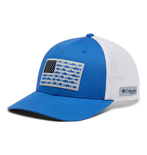 Image of Columbia Unisex PFG Fish Flag Mesh Ball Cap