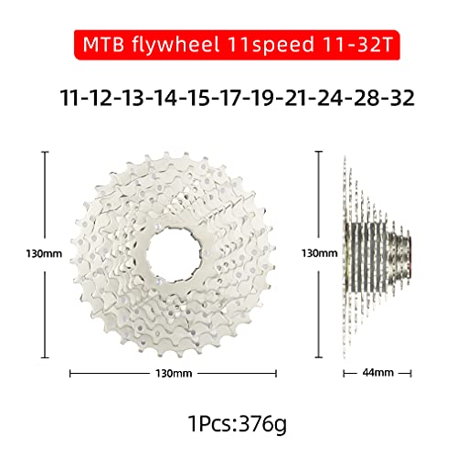 Cysky 11 Speed Cassette 11Speed 11-40T/11-42T/11-46T/11-50T Cassette Fit For Mountain Bike, Road Bicycle, Mtb, Bmx, Sram Sunrace Shimano Ultegra Xt (Light Weight) (11S-11-32T) #TOP1
