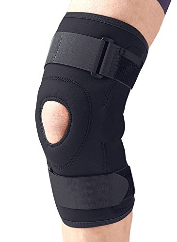 Medtrix Functional Hinge Knee Support Joint Protection Gym Wrap Open Patella Hinge Support Universal