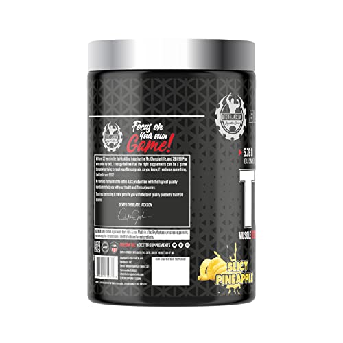 Image of Dexter Jackson Black Series Turbo BCAA | Slicy Pineapple Flavor | 30 Servings, 390g - Advanced Muscle Recovery Formula for Enhanced Performance