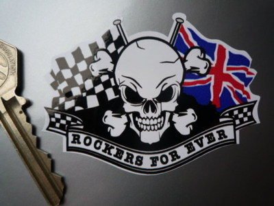 激レアBONES ステッカー 1985年 Amazon.co.jp: Rockers For Ever Sticker ロッカーズ スカル