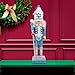 Kurt Adler Hollywood Nutcracker, 17-Inch, Turquoise/White