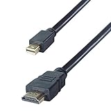 Connekt Gear 2m Mini DisplayPort to HDMI Connector Cable - Male to Male Gold Connectors