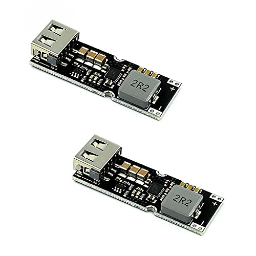 RAKSTORE 2 Stück TPS61088 Einzelzellige Lithium-Batterie Boost Power Modul Board 3,7 V 4,2 V Liter 5 V 9 V 12 V USB Handy Schnellladung QC2.0 QC3.0