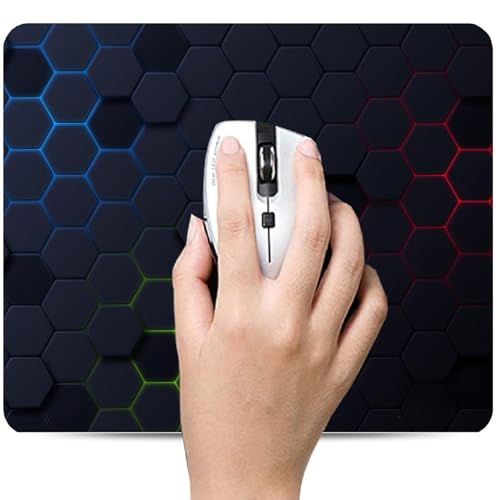 Image of Tuzker Gaming Mouse pad /Computer Mouse Mat for Speed and Precision Operation, Non-Slip Rubber Base, Smooth Cloth Surface for Laser & Optical Mouse, Laptop, MacBook, Notebook, Office-230x190mm (MP-08)