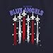 Popfunk Blue Angels Jet Flag Women's Sleeveless Crop Top Tank, Navy, 2X-Large