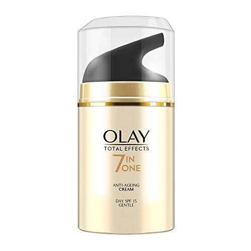 Image of Olay Day Cream Total Effects 7 in 1, Anti-Ageing Gentle Moisturiser, 50g And Olay Night Cream Total Effects 7 in 1, Anti-Ageing Moisturiser, 50g