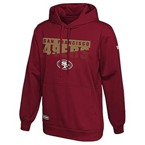 New Era NFL Men’s Scoreboard Pullover Performance Hoodie, Pro Football Fleece Hoodie, San Francisco 49ers, X-Large