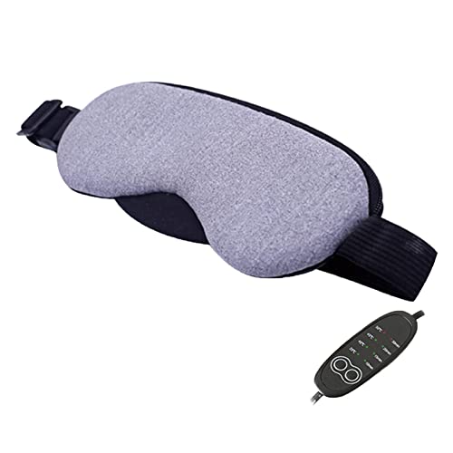 LOGT USB Chauffage Vapeur Masque pour Les Yeux Sommeil Anti cernes Patch pour Les Yeux Masseur pour Les Yeux soulagement de la Fatigue Sommeil Voyage Masque pour Les Yeux,Violet Cover