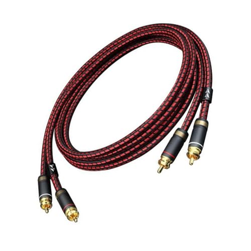 Câble stéréo 2RCA haute performance OFC flexible réduction bruit double