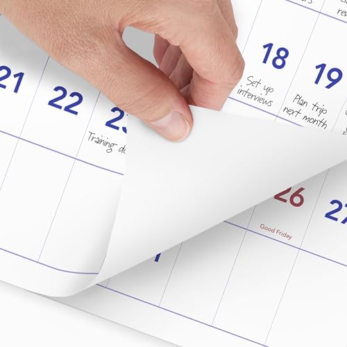 Image of AT-A-GLANCE 2027 Wall Calendar, 15-Month Dec-Feb, 24 inch x 12 inch, Horizontal 3-Month Reference (PM142827)