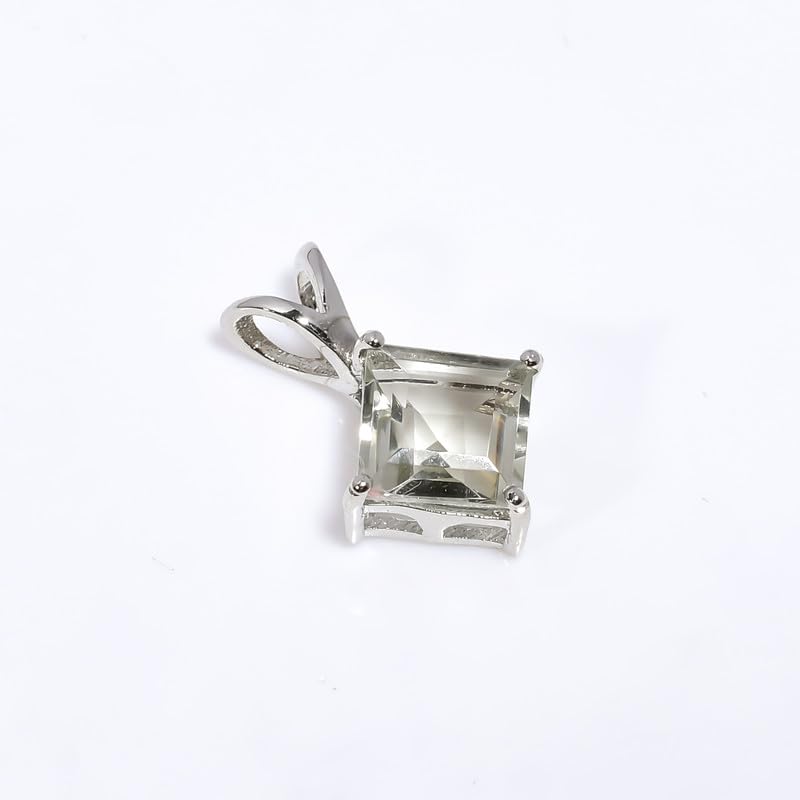 Collier améthyste verte, le cadeau d'anniversaire idéal en argent sterling 925 - 4