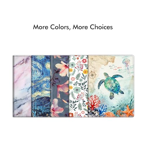 Image of FINTIE Passport Holder, Slim Travel Wallet RFID Blocking Card Case Cover Passport Cover Protector Essentials with Credit Card Slots for Women /Men | Slim