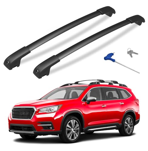 HmmtyRack 300lbs Lockable Roof Rack Cross Bars Compatible with Subaru Ascent 2019-2026 Aluminum Roof Crossbar for Rooftop Cargo Bars Luggage Kayak Canoe Bike Snowboard Racks