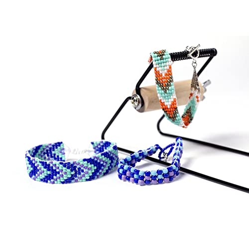 Telar de cuentas Bead Loom para tejer collares y pulseras con herramientas 6