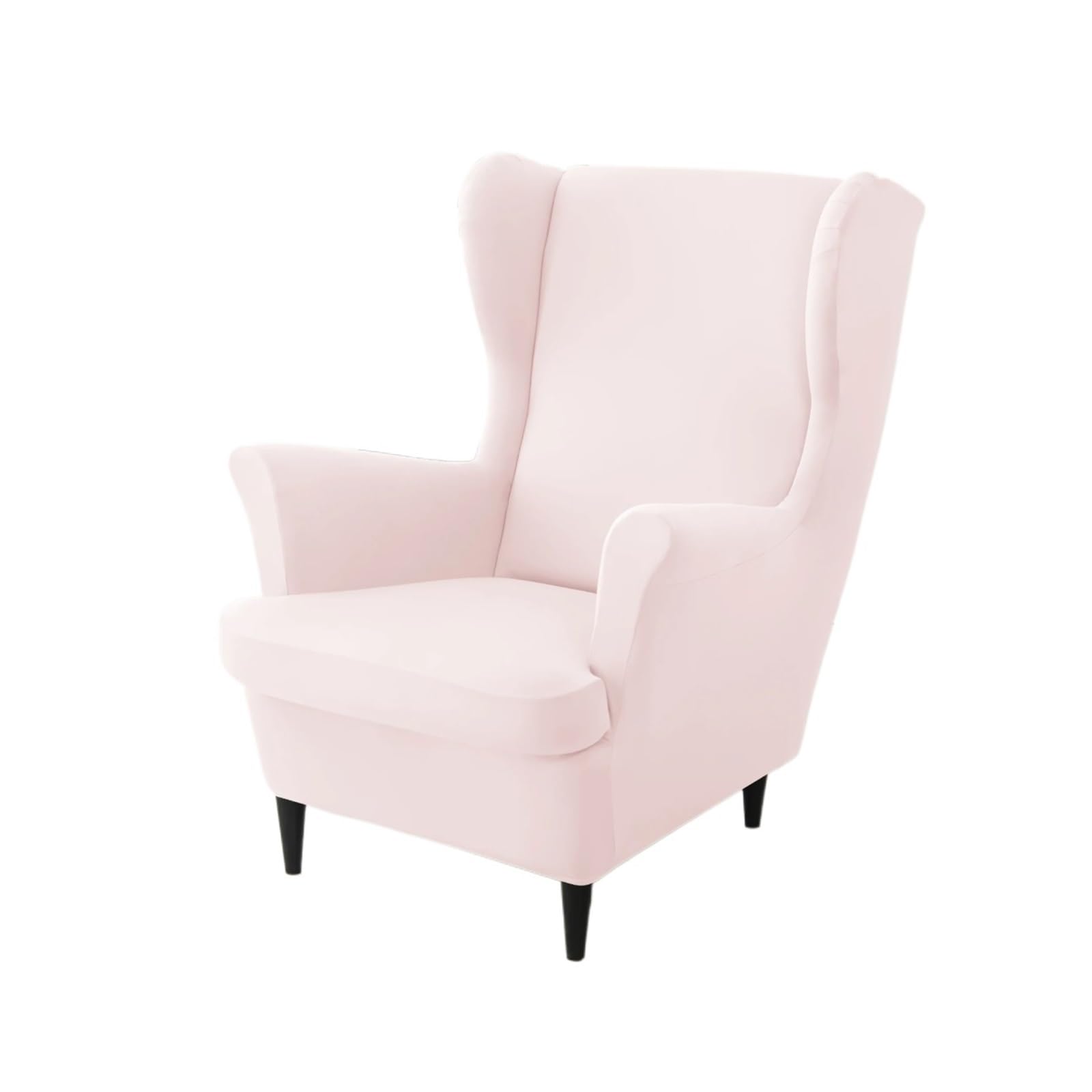 GCYEIDMA Wing Chair Slipcover Elastic Wing Chair Covers Stretch Sloping Back Armchair Sofa Slipcovers with Seat Cushion Protector Home Decor(A11 Wingchair Cover)