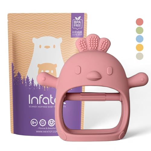 Infatot Chicken Silicone Mitten Teether for Infants