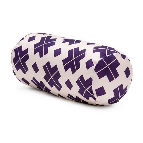 Gardenista® Gold Collection Block Cross Purple Outdoor Waterproof Bolster Cushion Pillow Garden Patio Pad