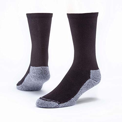 MAGGIES ORGANICS Cotton Ragg Sock Black L, 1 EA