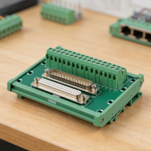 Bloque de terminales DB37 D-Sub de 37 pines con montaje en riel DIN de 100 V 7